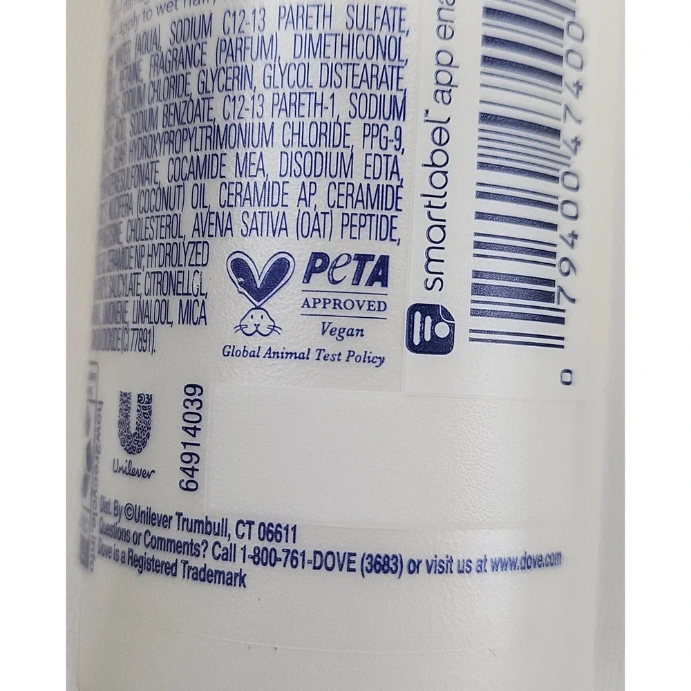 Dove‎ Intensive Repair Shampoo Damage Therapy 3oz Travel Size Lot of 3 Bottles